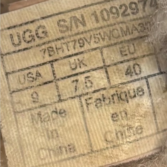 UGG Ansley Bling Edition Women’s Sheepskin Lined Black Moccasins Size 9 - Picture 5 of 8